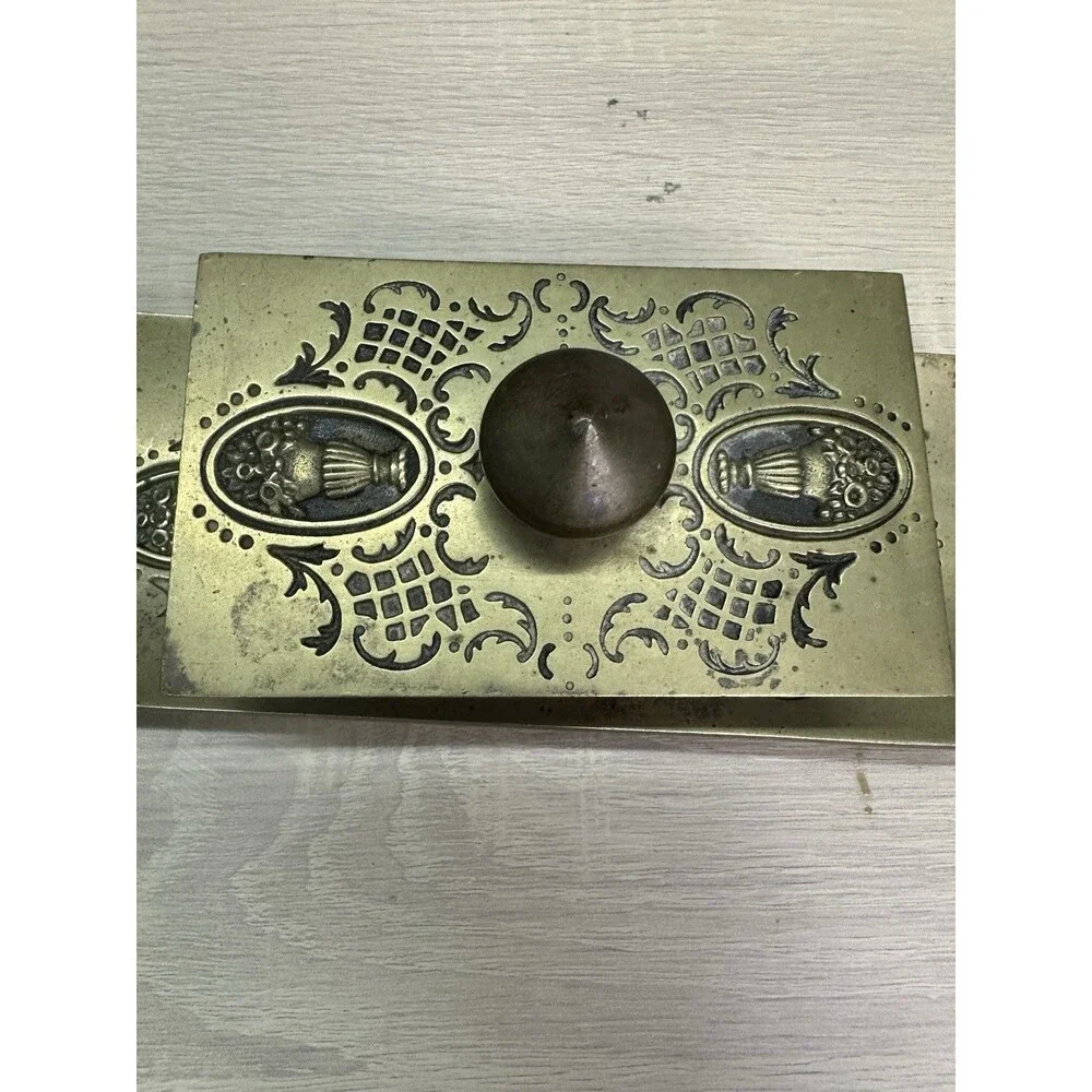 Art Nouveau Vintage Bradley & Hubbard Bronze Inkwell and Ink Blotter